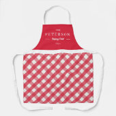 クラシックのパーソナライズされた合せファミリーエプロン エプロン (正面)