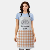 クラシックのパーソナライズされた合わせファミリーエプロン エプロン (着用した状態)