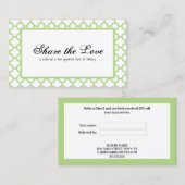 クラシックのホタテガイが友人を参照 紹介カード (正面/裏面)