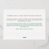 クラシックのホタテ名門私立校風のガイの写真フレーム 箔シーズンカード (裏面)