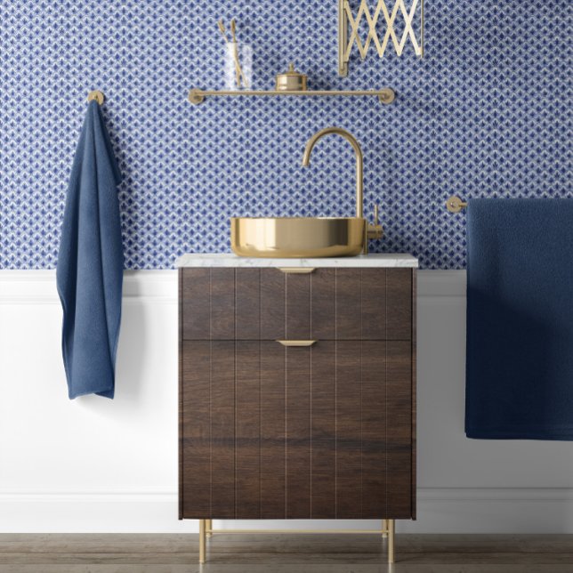 クラシックのホタテ貝模様ブルーとホワイト 壁紙 (クリエイターアップロード済み)