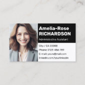 クラシックのミニマル求職者 名刺 (正面)