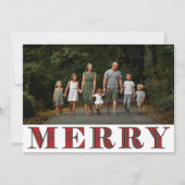 クラシックのメリータイポグラフィ シーズンカード (正面)