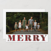 クラシックのメリータイポグラフィ シーズンカード (正面/裏面)