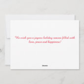 クラシックのメリータイポグラフィ シーズンカード (裏面)