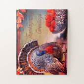 クラシックの七面鳥とリンゴのボウル ジグソーパズル (縦)