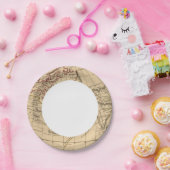 クラシックの世界地図 ペーパープレート (パーティー)