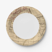 クラシックの世界地図 ペーパープレート (正面)