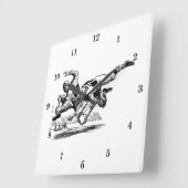 クラシックの壁掛け時計 スクエア壁時計 (傾斜)