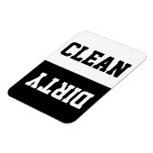 クラシックの多様性ブラック/ホワイトクリーン/ダーティ食洗機 マグネット (左側)