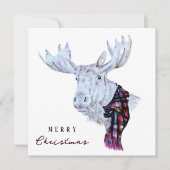 クラシックの水の色ムースメリークリスマス シーズンカード (正面)
