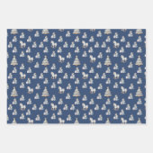 クラシックの水彩模様 ラッピングペーパーシート (正面2)