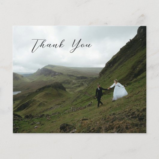 クラシックの無結婚時予算サンキューカード (正面)