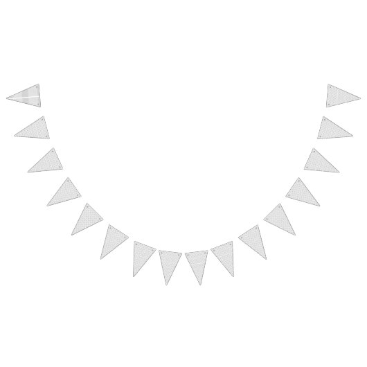 クラシックの白黒の花の模様、イラストラ バンティングフラッグ (全)