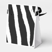 クラシックの白黒ゼブラパターン フェイバーボックス (裏面サイド)