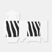 クラシックの白黒ゼブラパターン フェイバーボックス (折り畳みなし)