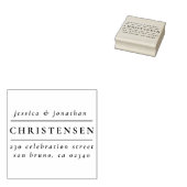 クラシックの結婚名前差出人住所 ラバースタンプ (押印)