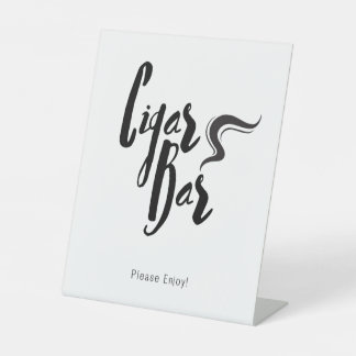 クラシックの結婚葉巻バー台座標識 台座サイン