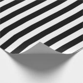 クラシックの縦ストライプ白 ラッピングペーパー (角)