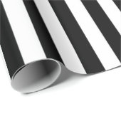 クラシックの縦ストライプ白 ラッピングペーパー (ロールコーナー)