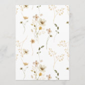 クラシックの豊富な乾燥ヤマトフラスパンパ結婚ス 招待状 (裏面)