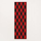 クラシックの黒と赤 ヨガマット (裏面)