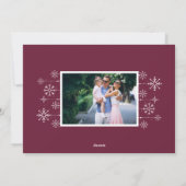 クラシックの |ホリデーフォトカード シーズンカード (裏面)