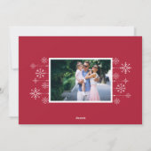 クラシックの | Merry Christmas Photo シーズンカード (裏面)