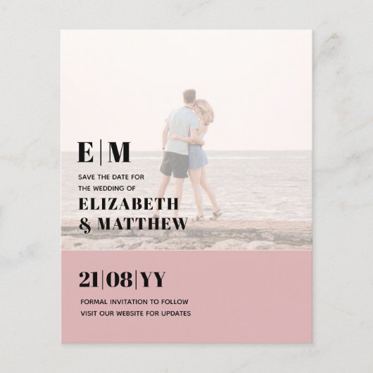 クラシックはっきりしたPHOTO OVERLAY日付の保存BUDGET チラシ (正面)