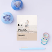 クラシックはっきりしたPHOTO OVERLAY日付の保存BUDGET チラシ (シングル)