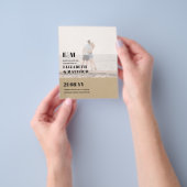 クラシックはっきりしたPHOTO OVERLAY日付の保存BUDGET チラシ (手)