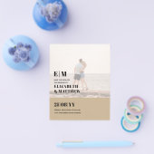 クラシックはっきりしたPHOTO OVERLAY日付の保存BUDGET チラシ (シングル)