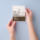 クラシックはっきりしたPHOTO OVERLAY日付の保存BUDGET チラシ (手)