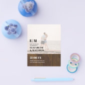 クラシックはっきりしたPHOTO OVERLAY日付の保存BUDGET チラシ (シングル)