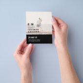 クラシックはっきりしたPHOTO OVERLAY日付の保存BUDGET チラシ (手)