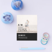 クラシックはっきりしたPHOTO OVERLAY日付の保存BUDGET チラシ (シングル)