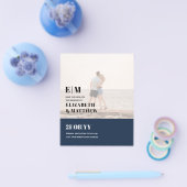 クラシックはっきりしたPHOTO OVERLAY日付の保存BUDGET チラシ (シングル)