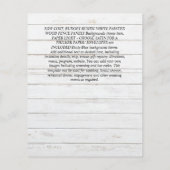 クラシックはっきりしたPHOTO OVERLAY WEDDING INVITE BUDGET チラシ (裏面)