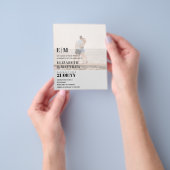 クラシックはっきりしたPHOTO OVERLAY WEDDING INVITE BUDGET チラシ (手)