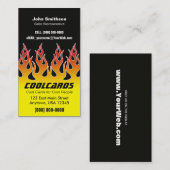 クラシックは炎の名刺を改造します 名刺 (正面/裏面)