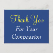 クラシックは"あなたの同情のために"の郵便はがき感謝していしています ポストカード (正面)