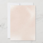 クラシックほこりっぽいピンクのバラ我々は再び誓いを立てる 招待状 (裏面)