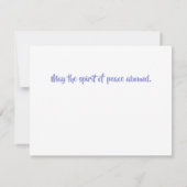 クラシックもモダン平和なエレガント気持ち ノートカード (裏面)