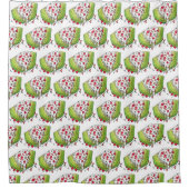 クラシックアイスバーグレタスくさびサラダグルメ シャワーカーテン (正面)