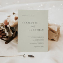 クラシックアイボリーエレガント書道結婚の