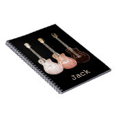 クラシックアコースティックギターヴィンテージアート名ジャック ノートブック (右側)