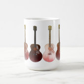 クラシックアコースティックギターヴィンテージ素朴楽器 コーヒーマグカップ (中央)