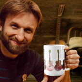 クラシックアコースティックギターヴィンテージ素朴楽器 コーヒーマグカップ