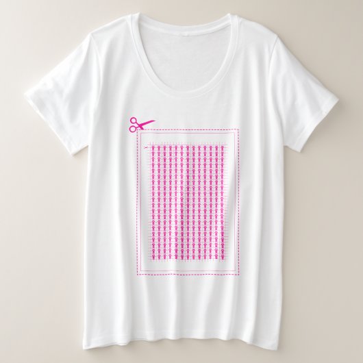 クラシックアストロシート プラスサイズTシャツ (デザイン正面)