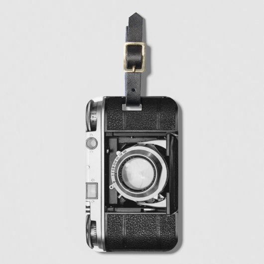 クラシックアナログ35nn撮影カメラ ラゲッジタグ (正面縦)
